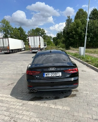 Audi A5 cena 129000 przebieg: 198000, rok produkcji 2017 z Radom małe 277